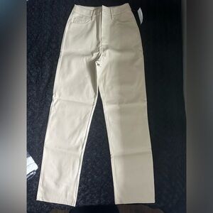 Kendall and Kylie straight leg leather pants